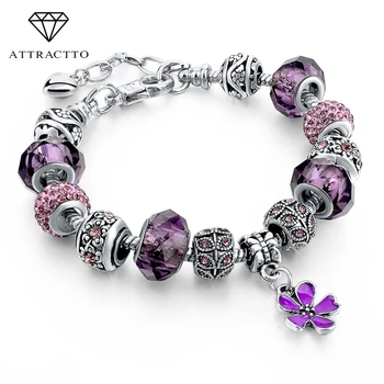 ATTRACTTO Silver Charms Bracelets&Bangles Christmas Gift For Women With Crystal Beads Pulseras DIY Jewelry Bracelets SBR160037
ATTRACTTO Silver Charms Bracelets&Bangles Christmas Gift For Women With Crystal Beads Pulseras DIY Jewelry Bracelets SBR160037