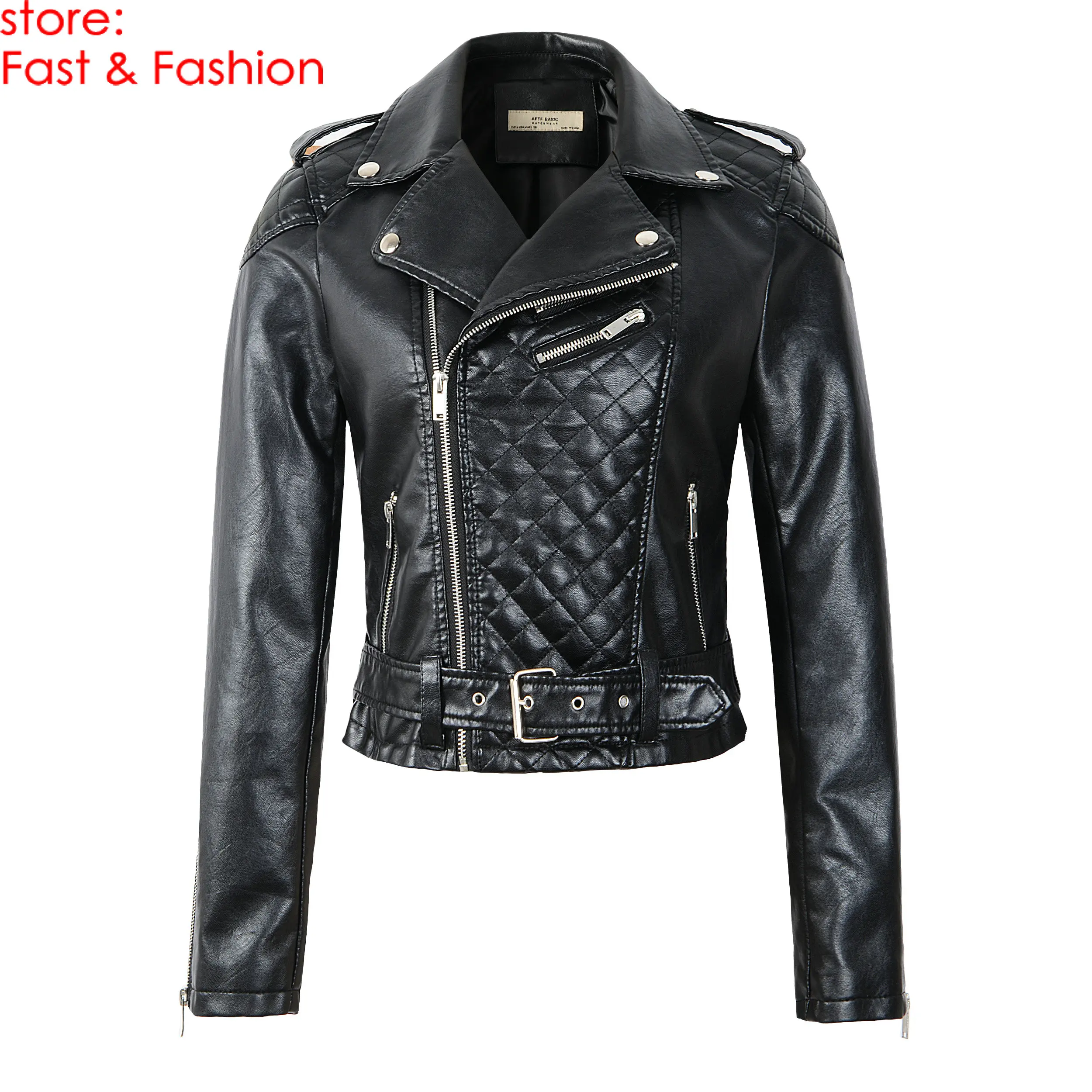 2019 New Fashion Women Autumn Winter Soft Faux Leather Jacket Ladies Motorcycle PU Black Long Sleeve Coat Outerwear Streetwear
2019 New Fashion Women Autumn Winter Soft Faux Leather Jacket Ladies Motorcycle PU Black Long Sleeve Coat Outerwear Streetwear