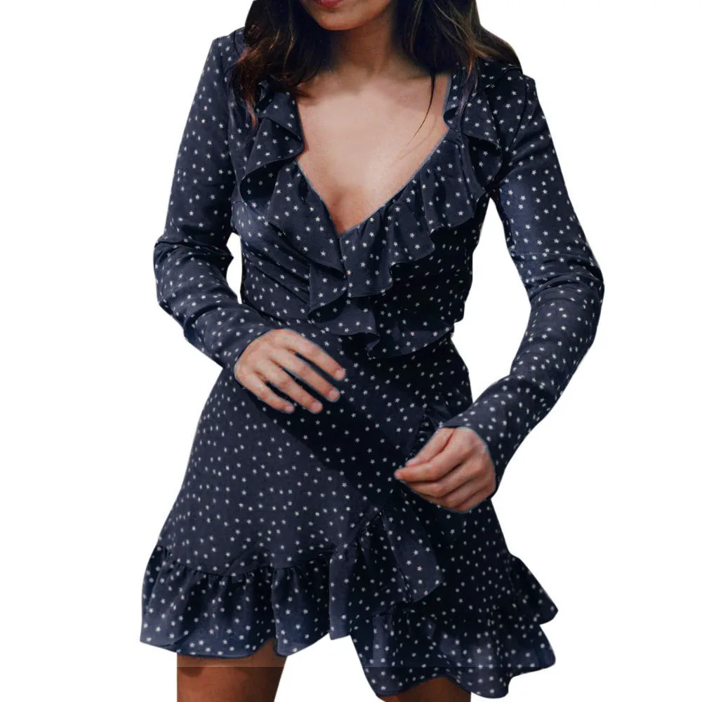 Elegant dress Women 2019 Summer style Chiffon Beach Party Dress Sexy V Neck Ruffles sleeve robe vintage retro woman clothing
Elegant dress Women 2019 Summer style Chiffon Beach Party Dress Sexy V Neck Ruffles sleeve robe vintage retro woman clothing