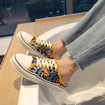 Slip On Shoes For Men Half Drag Canvas Casual Shoes Man Breathable Flats Casual Shoes Fashion Half slippers For Mens K2-51
Slip On Shoes For Men Half Drag Canvas Casual Shoes Man Breathable Flats Casual Shoes Fashion Half slippers For Mens K2-51