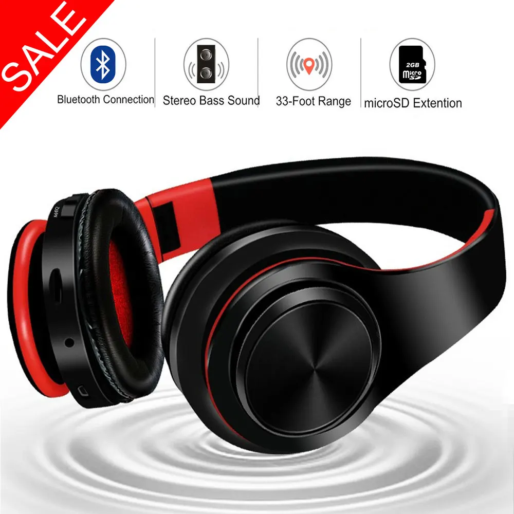 Holyhah quick connection folding micro SD extension sport music built-in battery FM wireless bluetooth headphone with mic
Holyhah quick connection folding micro SD extension sport music built-in battery FM wireless bluetooth headphone with mic