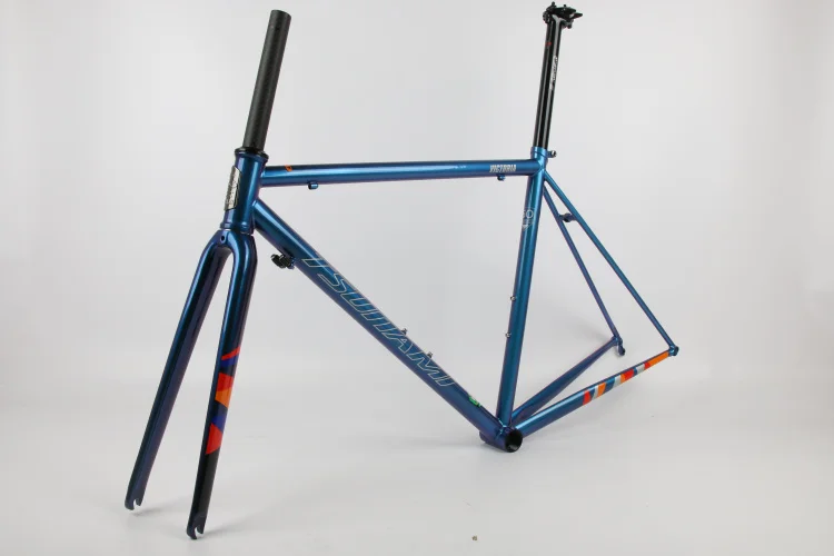 Sale TSUNAMI Ultralight Chrome Frame Carbon Fork Heat Treatment Steel Road Bicycle 700C Chameleon Frameset Caliper Brake Frame 3 Sale TSUNAMI Ultralight Chrome Frame Carbon Fork Heat Treatment Steel Road Bicycle 700C Chameleon Frameset Caliper Brake Frame 3