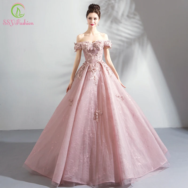 New Luxury Lace Evening Dress Sweet Pink Appliques Beading Floor-length Formal Dresses Elegant Banquet Party Gown
New Luxury Lace Evening Dress Sweet Pink Appliques Beading Floor-length Formal Dresses Elegant Banquet Party Gown
