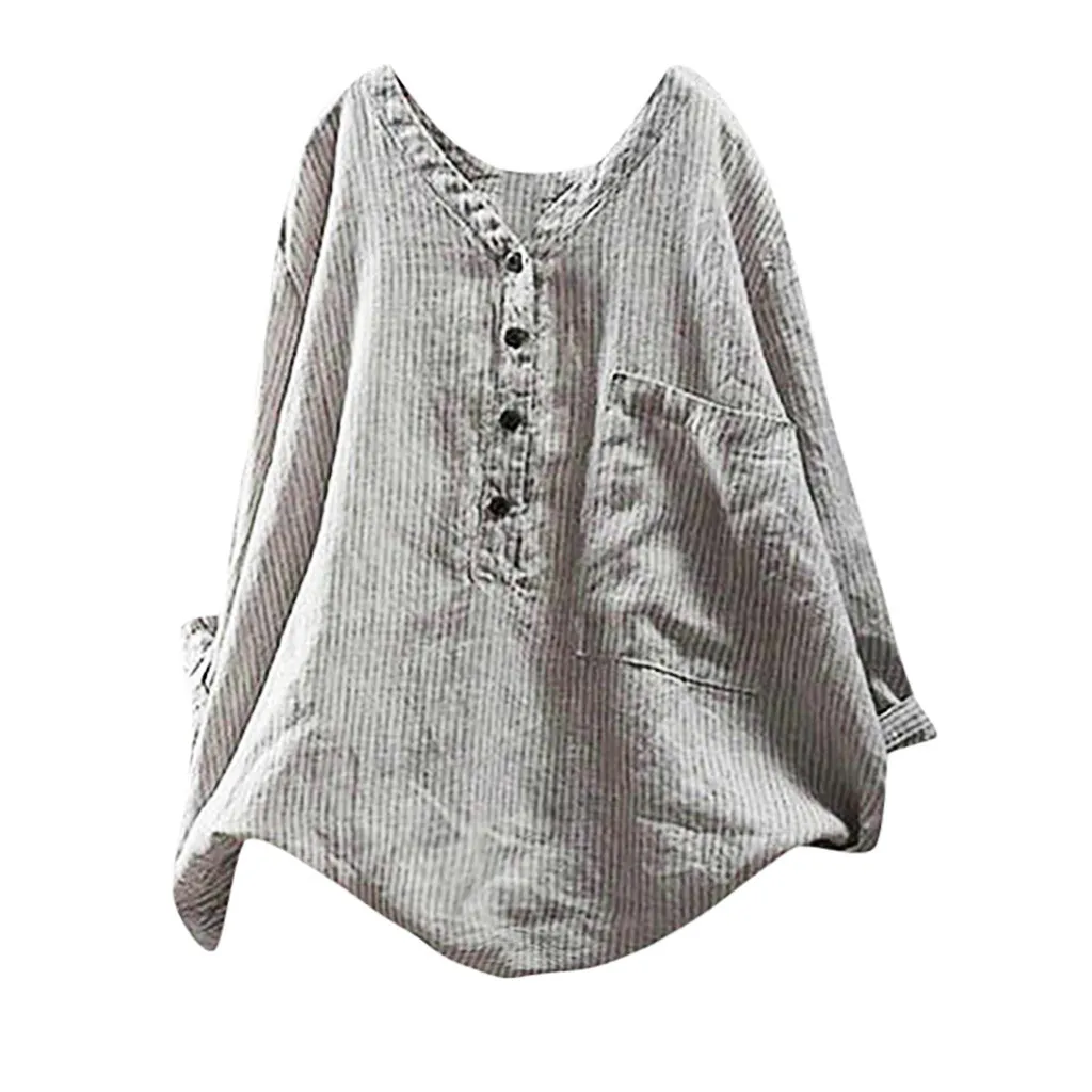 Blouse Blouses Woman 2019 Women Button Up Pullover Striped Top Korean Plus Size Tunic Blouse blusas femininas de ver o 2019
Blouse Blouses Woman 2019 Women Button Up Pullover Striped Top Korean Plus Size Tunic Blouse blusas femininas de ver o 2019