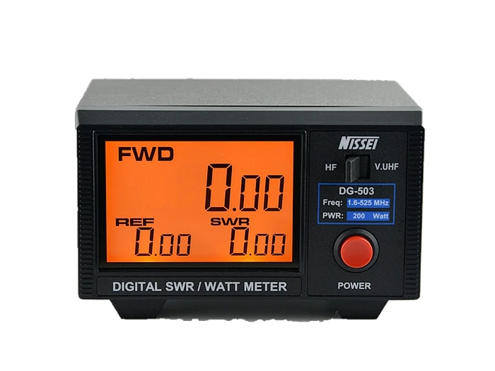 NISSEI DG-503 1.8-525Mhz short wave UV standing wave meter power meter SWR ,digital power meter.
NISSEI DG-503 1.8-525Mhz short wave UV standing wave meter power meter SWR ,digital power meter.
