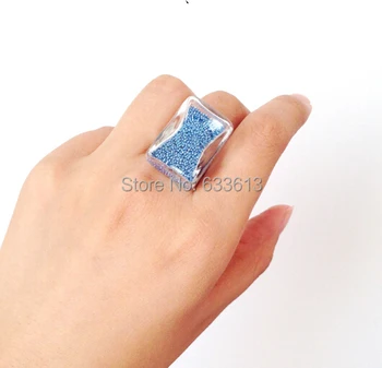 FASHION! 30sets/lot 17*24mm rectangle Liquid Rings, glass bubble Liquid rings, Glass Globe Bubble Vial rings, glass bottle rings
FASHION! 30sets/lot 17*24mm rectangle Liquid Rings, glass bubble Liquid rings, Glass Globe Bubble Vial rings, glass bottle rings