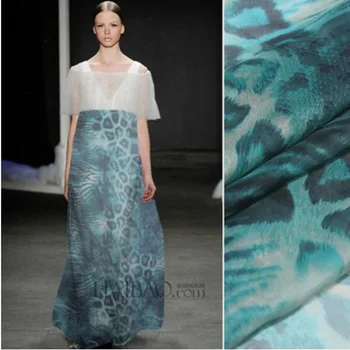 Green Leopard Wide Printed Silk Chiffon Fabric
Green Leopard Wide Printed Silk Chiffon Fabric