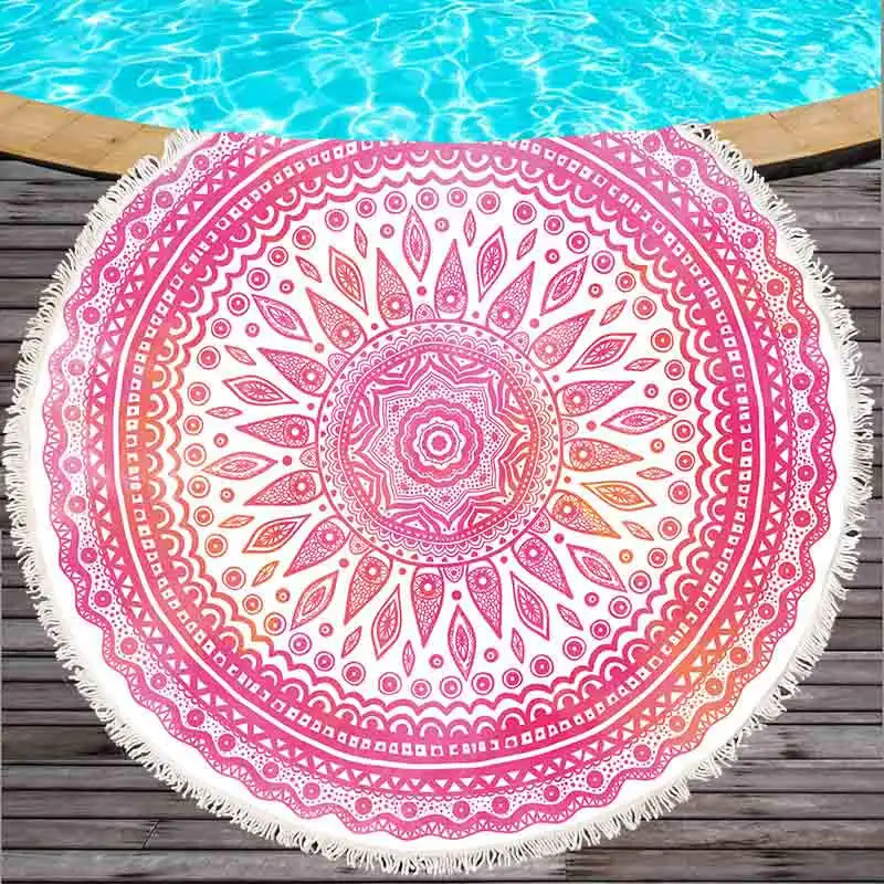 Pink Mandala Round Beach Towel Sunscreen Bohemian Circle Serviette Picnic Carpet Yoga Mat Sunblock Camping Bath Towel
Pink Mandala Round Beach Towel Sunscreen Bohemian Circle Serviette Picnic Carpet Yoga Mat Sunblock Camping Bath Towel