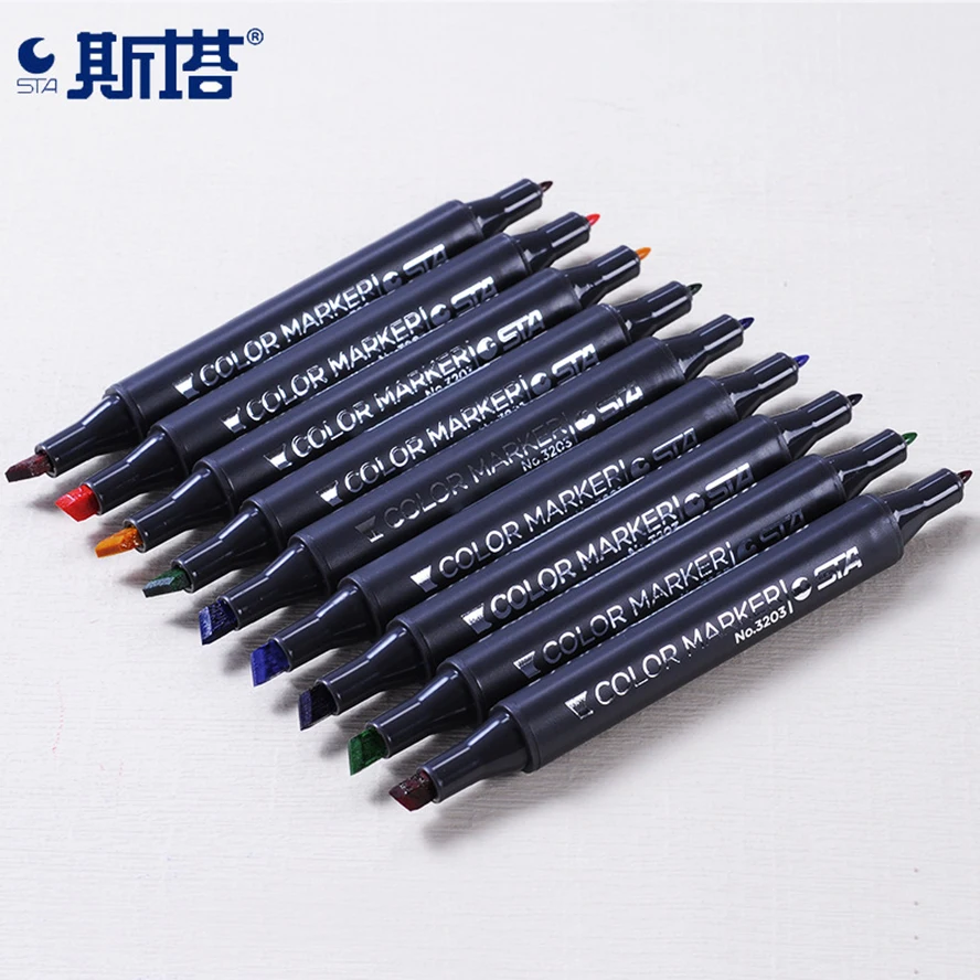 30/40/60/80 Colors Based Ink Art Marker For Manga Dual Headed Sketch Markers
30/40/60/80 Colors Based Ink Art Marker For Manga Dual Headed Sketch Markers