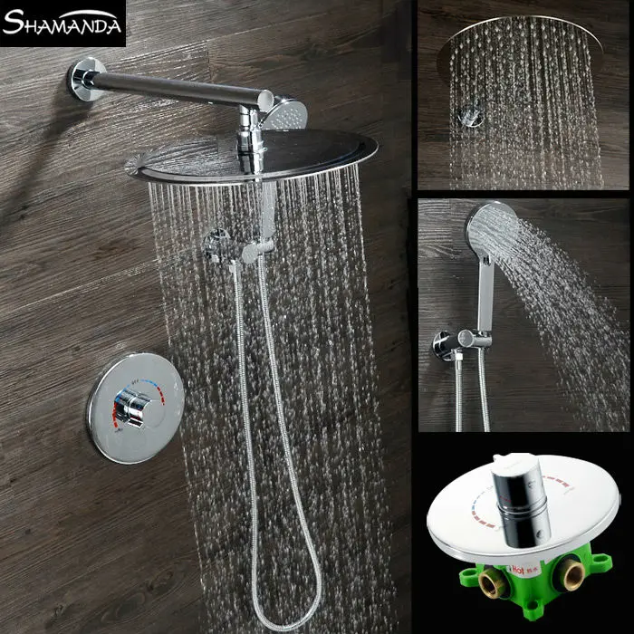 Free Shipping Brass In-Wall Bath Faucet Mixer Round Rotation Style Embedded Box Shower Set Brass Shower Arm Round Shower Head
Free Shipping Brass In-Wall Bath Faucet Mixer Round Rotation Style Embedded Box Shower Set Brass Shower Arm Round Shower Head