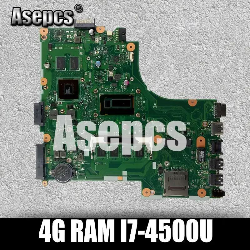 Asepcs X450LD материнская плата для ноутбука For Asus X450LC X450LB тест оригинальная 4G RAM I7-4500U |