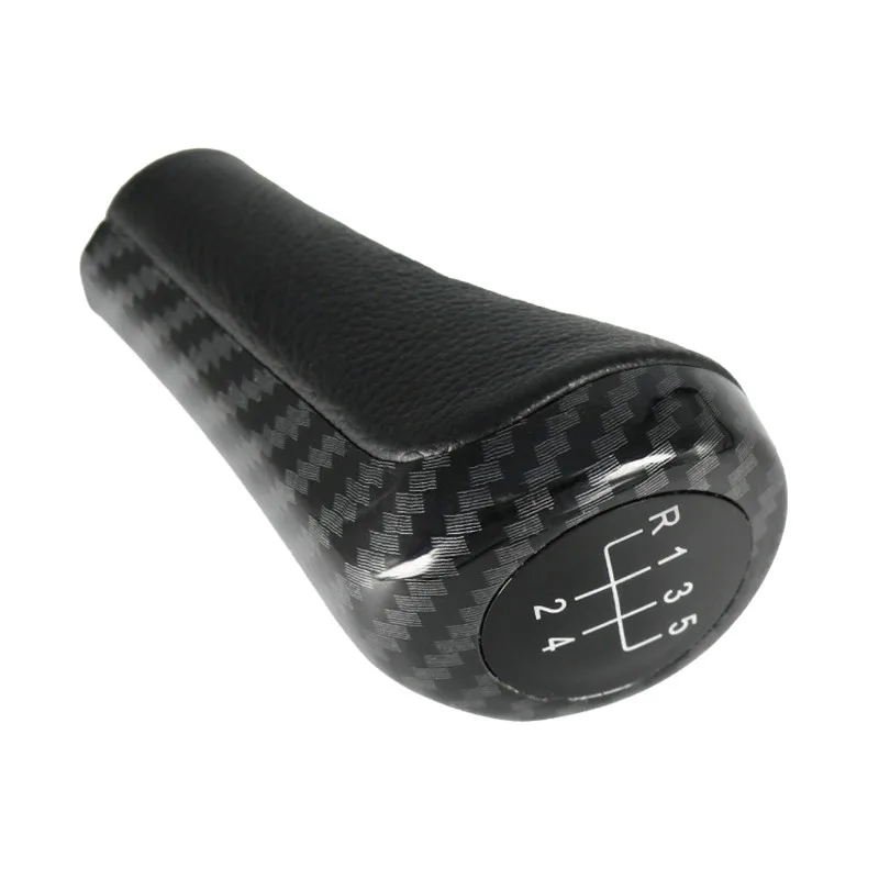 5-Speed-Gear-Shift-Knob-Carbon-Fiber-For-BMW-1-3-5-6-Series-E30 (1)