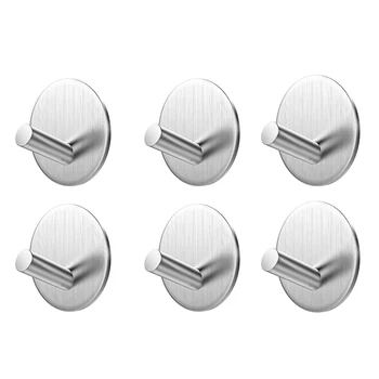 6 Pcs Self Adhesive SUB 304 Stainless Steel Hooks Rustproof Waterproof Living Room Office and Bathroom Towel Bag Hanger
6 Pcs Self Adhesive SUB 304 Stainless Steel Hooks Rustproof Waterproof Living Room Office and Bathroom Towel Bag Hanger