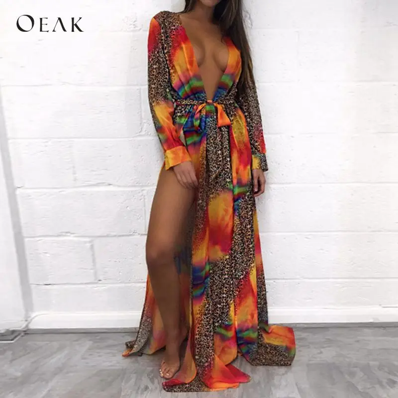 OEAK 2018 Summer Women Sexy Swimsuit Cover Up Blouses Long Sleeve Print Loose Chiffon Shirts Female Boho Beach Bathing Suit Tops
OEAK 2018 Summer Women Sexy Swimsuit Cover Up Blouses Long Sleeve Print Loose Chiffon Shirts Female Boho Beach Bathing Suit Tops