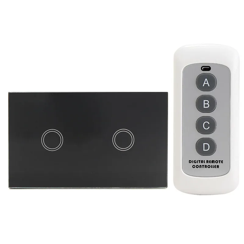 US Standard 2 Gang 1 Way Remote Control Switch, Smart Wall Light Switch, Touch Light Switch For Smart Home
US Standard 2 Gang 1 Way Remote Control Switch, Smart Wall Light Switch, Touch Light Switch For Smart Home