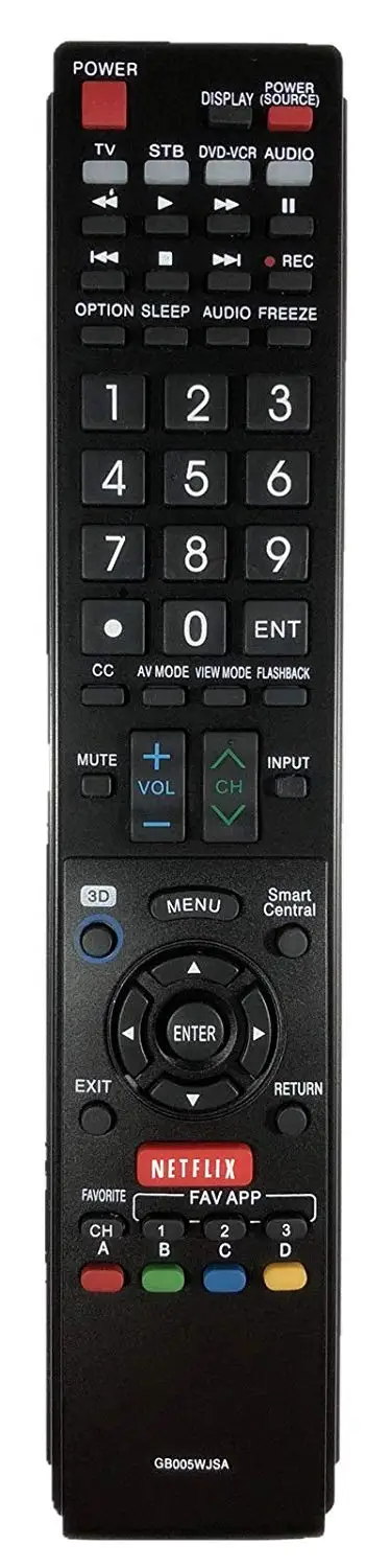 NEW Replacement TV Remote GB005WJSA for SHARP GB004WJSA GB118WJSA GA935WJSA GA890WJSA GB105WJSA
NEW Replacement TV Remote GB005WJSA for SHARP GB004WJSA GB118WJSA GA935WJSA GA890WJSA GB105WJSA