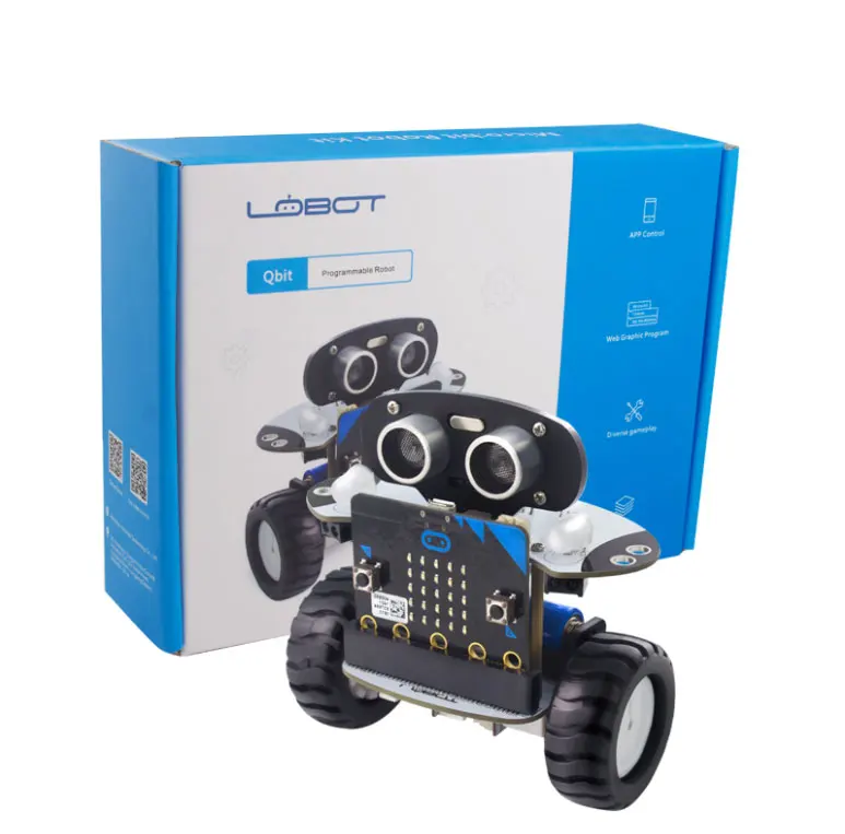 LED Light DIY Microbit Smart Balance Car Programmable Robot Kits Kids Science Education Toys
LED Light DIY Microbit Smart Balance Car Programmable Robot Kits Kids Science Education Toys