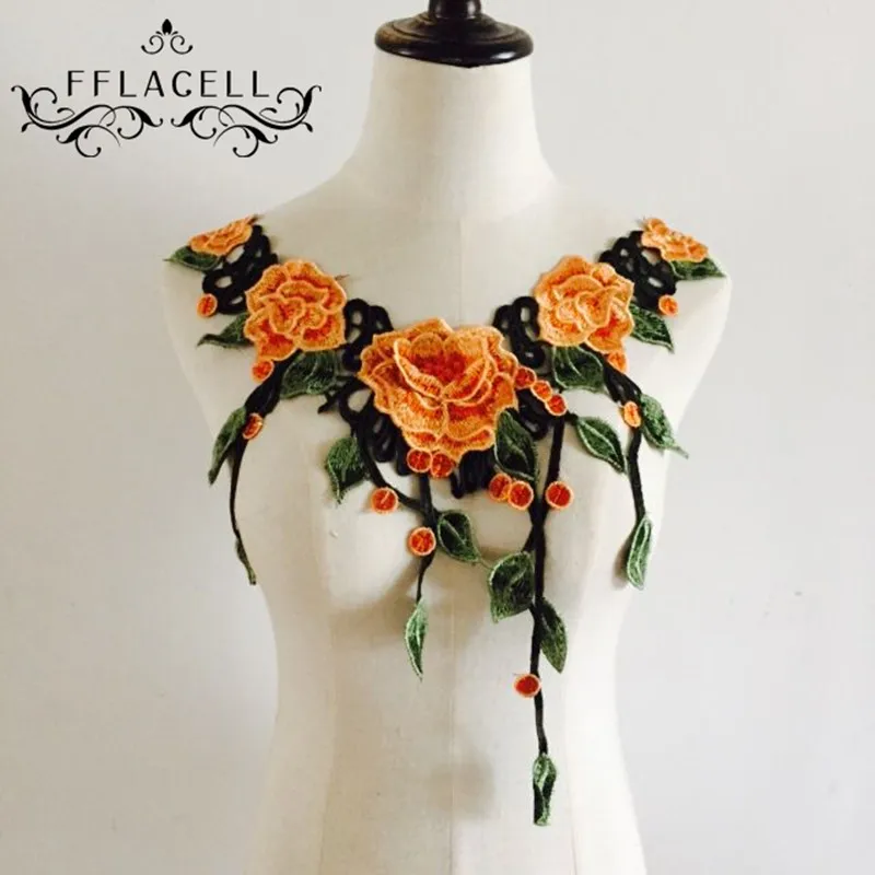 FFLACELL Flower Floral Guipure Collar Lace Trim Embroidered Neck Applique Sewing Craft Classic Embroidery Collar
FFLACELL Flower Floral Guipure Collar Lace Trim Embroidered Neck Applique Sewing Craft Classic Embroidery Collar