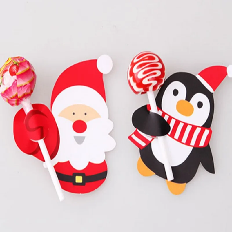 50 Pcs/lot Kawaii Penguin and Santa Claus Christmas Candy and Lollipop Decoration Paper Card Cute Gift Package Decor Card
50 Pcs/lot Kawaii Penguin and Santa Claus Christmas Candy and Lollipop Decoration Paper Card Cute Gift Package Decor Card