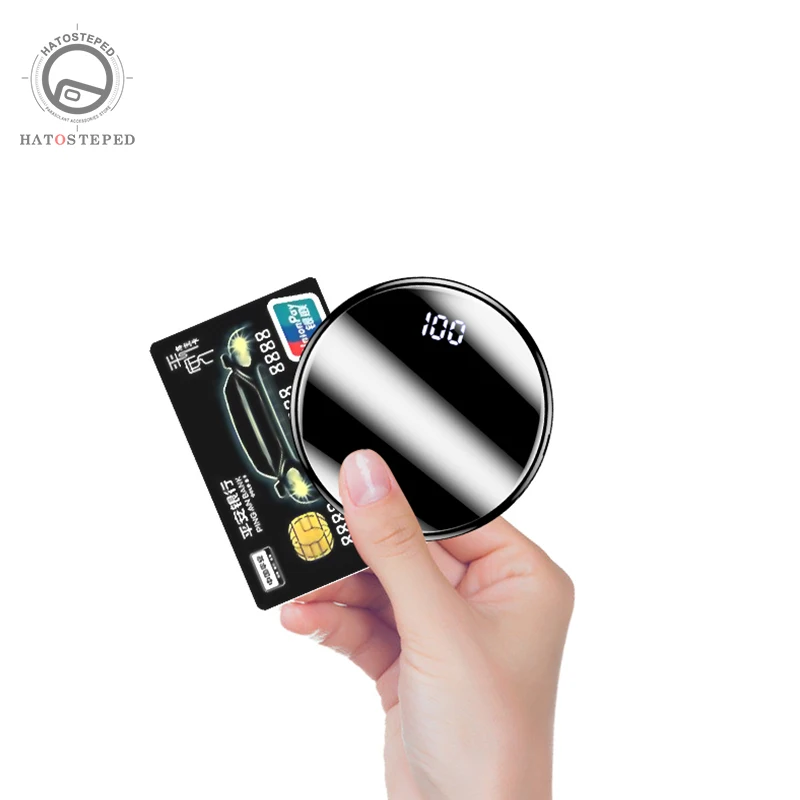 Mini Power Bank 10000mah Thin Digital Display Fast Charging Portable Charger Round Mirror Powerbank For Iphone Xiaomi
Mini Power Bank 10000mah Thin Digital Display Fast Charging Portable Charger Round Mirror Powerbank For Iphone Xiaomi