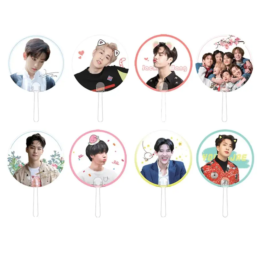 Kpop GOT7 Eyes on You Mini Portable Transparent PVC Hand Holder Fan Summer Mark Jackson Yugyeom Gift
Kpop GOT7 Eyes on You Mini Portable Transparent PVC Hand Holder Fan Summer Mark Jackson Yugyeom Gift