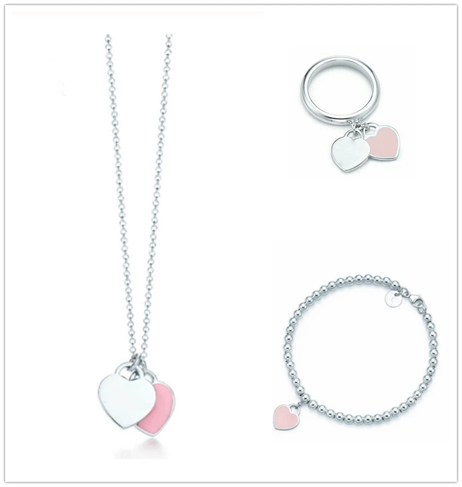 SHINETUNG 1:1 S925 Sterling Silver Original TIFF High Quality Pink Heart-Shaped Pendant Bracelet Women Elegant fashion Jewelry
SHINETUNG 1:1 S925 Sterling Silver Original TIFF High Quality Pink Heart-Shaped Pendant Bracelet Women Elegant fashion Jewelry