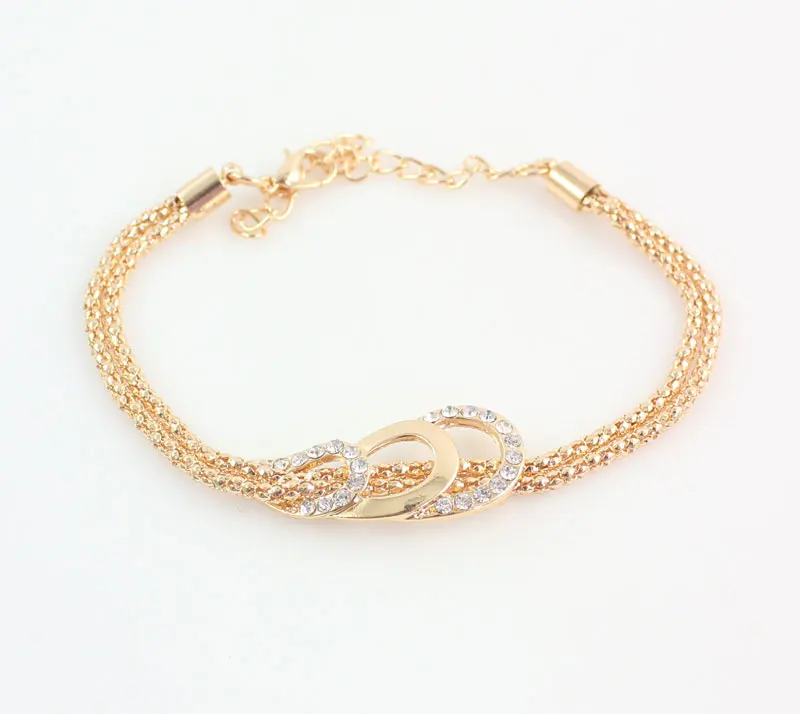 Золотой цвет Свадебный комплект ювелирных изделий ожерелье с кисточкой серьги