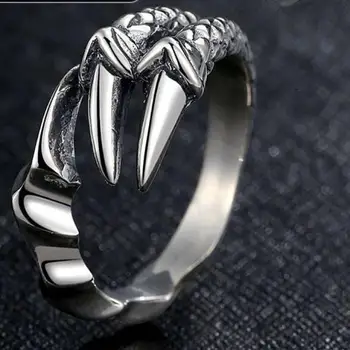 S925 Retro Sliver Jewelry Dragon Claw Ring Sterling Sliver S925 Opening Christmas Couple Gift Men
S925 Retro Sliver Jewelry Dragon Claw Ring Sterling Sliver S925 Opening Christmas Couple Gift Men