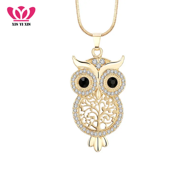 Vintage Small Owl Pendant Necklace For Women Gold Chain Crystal Black Eye Animal Necklace Women Choker Jewelry dropshipping 2018
Vintage Small Owl Pendant Necklace For Women Gold Chain Crystal Black Eye Animal Necklace Women Choker Jewelry dropshipping 2018