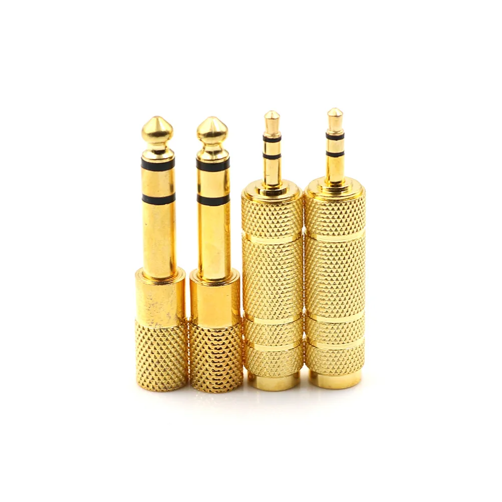 3.5mm Male To 6.5 mm Female Adapter 3.5 Plug To 6.5 Jack Stereo Audio Adaptor For Microphone Headphone AUX Cable Convertor Gold
3.5mm Male To 6.5 mm Female Adapter 3.5 Plug To 6.5 Jack Stereo Audio Adaptor For Microphone Headphone AUX Cable Convertor Gold