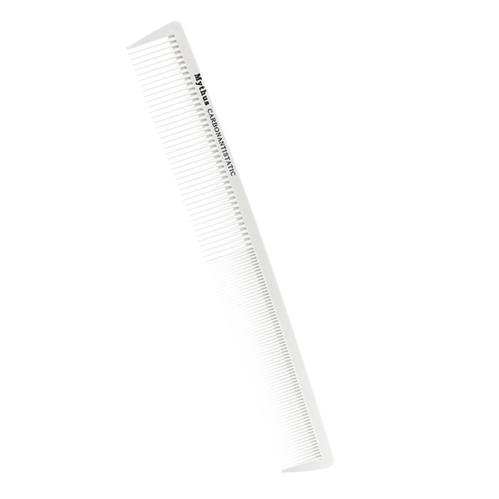 White Color Carbon Antistatic Hairdresser Comb Mythus Professional Haircutting Combo Heat Resistant Long Hair Hairdressing Comb
White Color Carbon Antistatic Hairdresser Comb Mythus Professional Haircutting Combo Heat Resistant Long Hair Hairdressing Comb