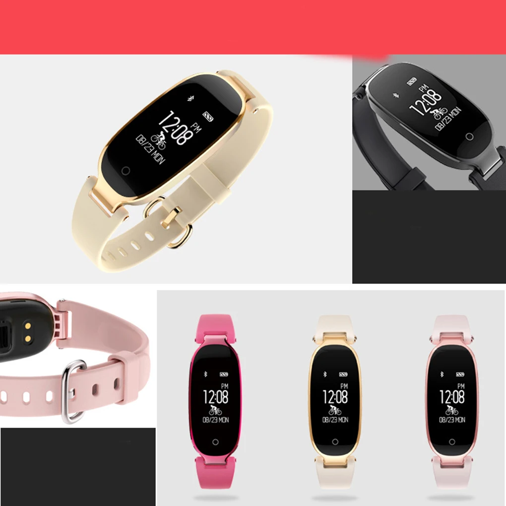 S3 Women Sports Waterproof Bluetooth Step Counter Girls Health Smart Bracelet Watch Wristband
S3 Women Sports Waterproof Bluetooth Step Counter Girls Health Smart Bracelet Watch Wristband