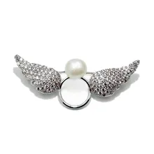 New Romantic Angel Wing Freshwater Pearl Brooch Men Fashion Zircon Brooches Women Lady Scarf Collar Pins Lover Jewelry
New Romantic Angel Wing Freshwater Pearl Brooch Men Fashion Zircon Brooches Women Lady Scarf Collar Pins Lover Jewelry