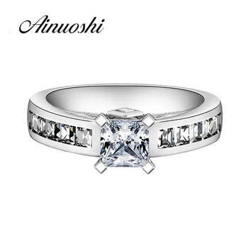 Genuine 925 Classic Sterling Silver Ring Princess Cut Wedding Ring Jewelry Finger Lover Promise Fashion Jewelry Engagement Band
Genuine 925 Classic Sterling Silver Ring Princess Cut Wedding Ring Jewelry Finger Lover Promise Fashion Jewelry Engagement Band