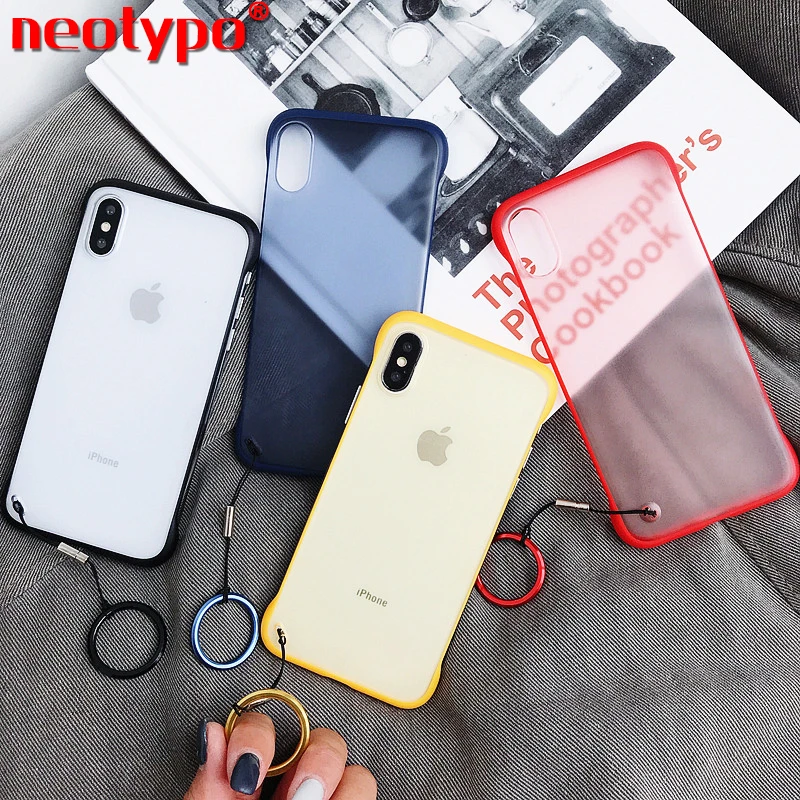 Frameless Transparent Ultra Thin Matte Hard Phone Case For iPhone X 7 6 6S 8 Plus XS Max XR Cover With Finger Ring Cases
Frameless Transparent Ultra Thin Matte Hard Phone Case For iPhone X 7 6 6S 8 Plus XS Max XR Cover With Finger Ring Cases