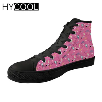 HYCOOL Sports Shoes Ladies Hair Stylist Printing Women Walking Shoes Pink High Top Spring Canvas Sneakers for Female Lightweight
HYCOOL Sports Shoes Ladies Hair Stylist Printing Women Walking Shoes Pink High Top Spring Canvas Sneakers for Female Lightweight