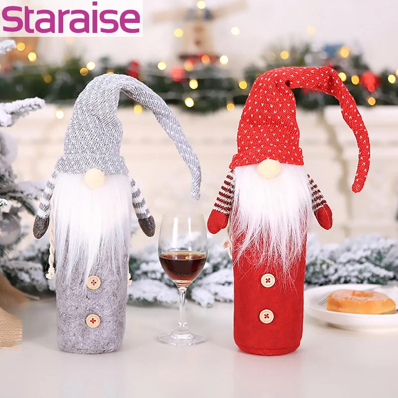 Staraise Lovely Christmas Wine Bottle Cloth Cover Beard Santa Christmas Decor For Home Party Favor Merry Christmas Gift Holder
Staraise Lovely Christmas Wine Bottle Cloth Cover Beard Santa Christmas Decor For Home Party Favor Merry Christmas Gift Holder