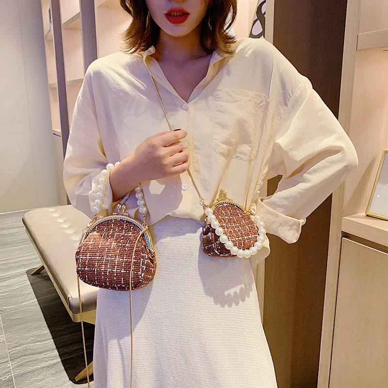 bags for women 2019 pearl shoulder strap Circular buckle Women's shoulder bag sac main femme handbag crossbody bags for women
bags for women 2019 pearl shoulder strap Circular buckle Women's shoulder bag sac main femme handbag crossbody bags for women