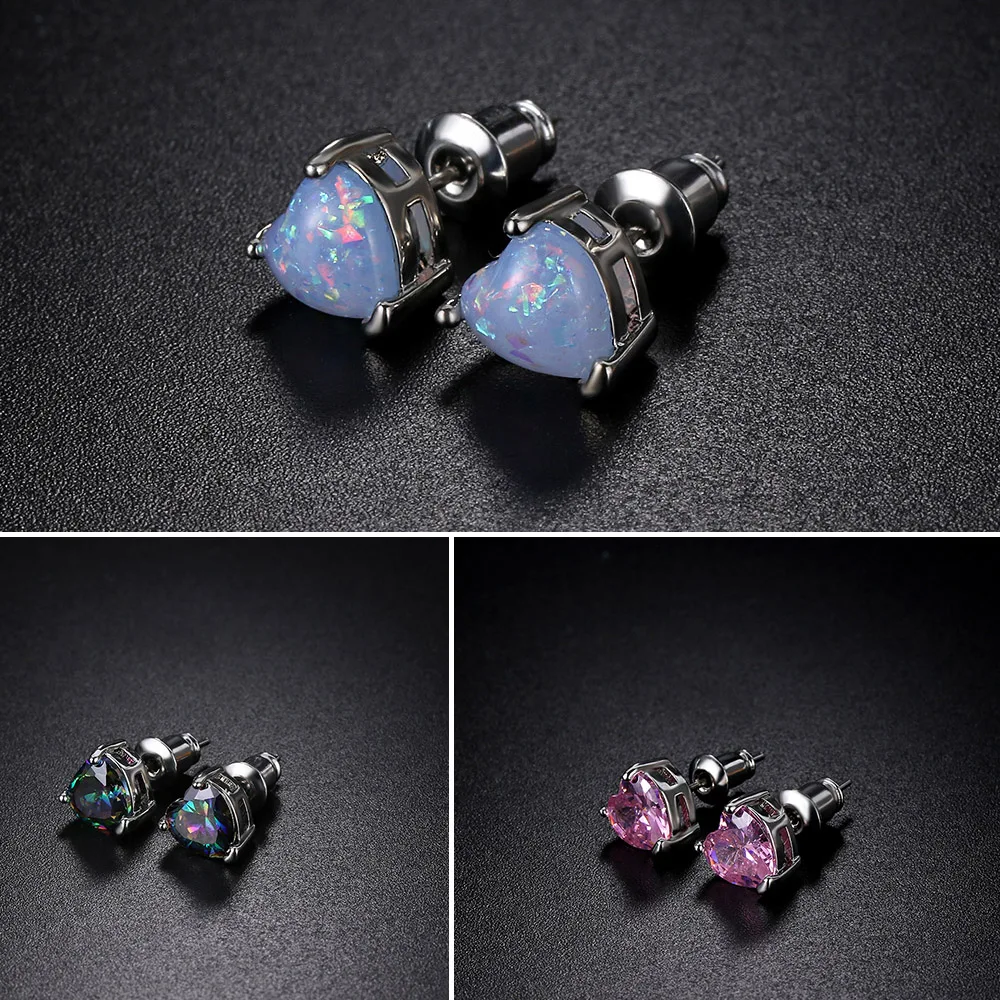 1 Pair Pink/Blue Fire Opal Heart Stud Fashion Earrings For Women Shiny Rhinestone Ear Stud Wedding Earrings Jewelry Gifts
1 Pair Pink/Blue Fire Opal Heart Stud Fashion Earrings For Women Shiny Rhinestone Ear Stud Wedding Earrings Jewelry Gifts