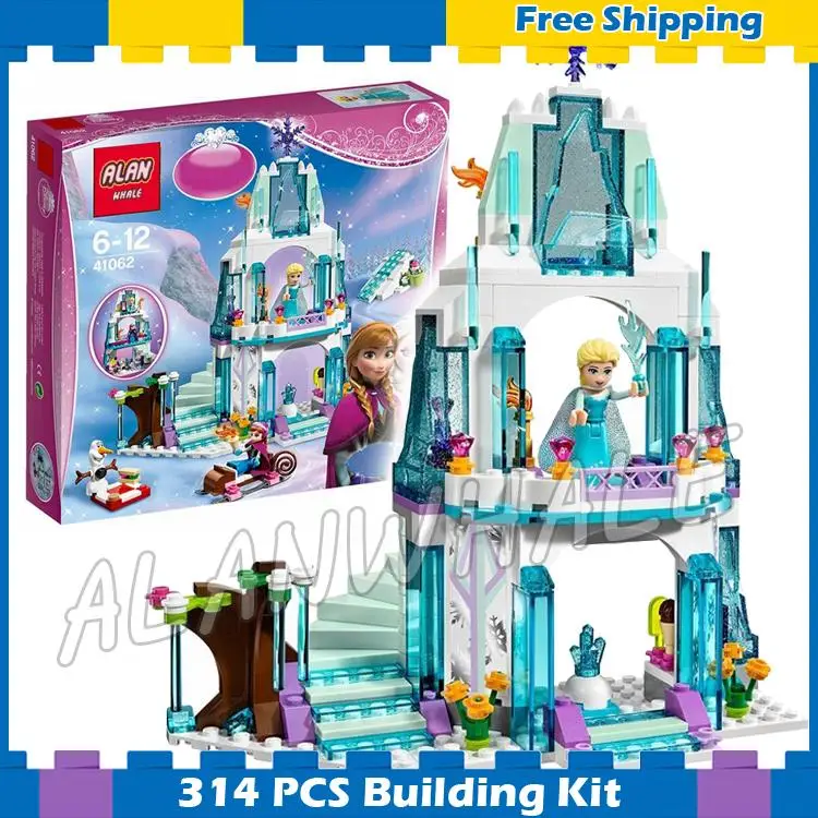314pcs Princess Elsa's Sparkling Ice Castle Elsa Anna SY373 Model Building Blocks Snow queen Gifts sets Compatible With Lego
314pcs Princess Elsa's Sparkling Ice Castle Elsa Anna SY373 Model Building Blocks Snow queen Gifts sets Compatible With Lego
