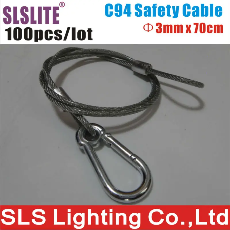 100XLOT Safety Cable with Spring Clip Load 10kg 70cm Length Stainless Steel Wire Rubber Covered 5cm Lockable Head
100XLOT Safety Cable with Spring Clip Load 10kg 70cm Length Stainless Steel Wire Rubber Covered 5cm Lockable Head