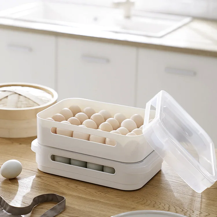 Household Egg Box Plastic Grid 24 Egg Tray Preservation Storage Box Japanese-style Home Kitchen food Orangization
Household Egg Box Plastic Grid 24 Egg Tray Preservation Storage Box Japanese-style Home Kitchen food Orangization