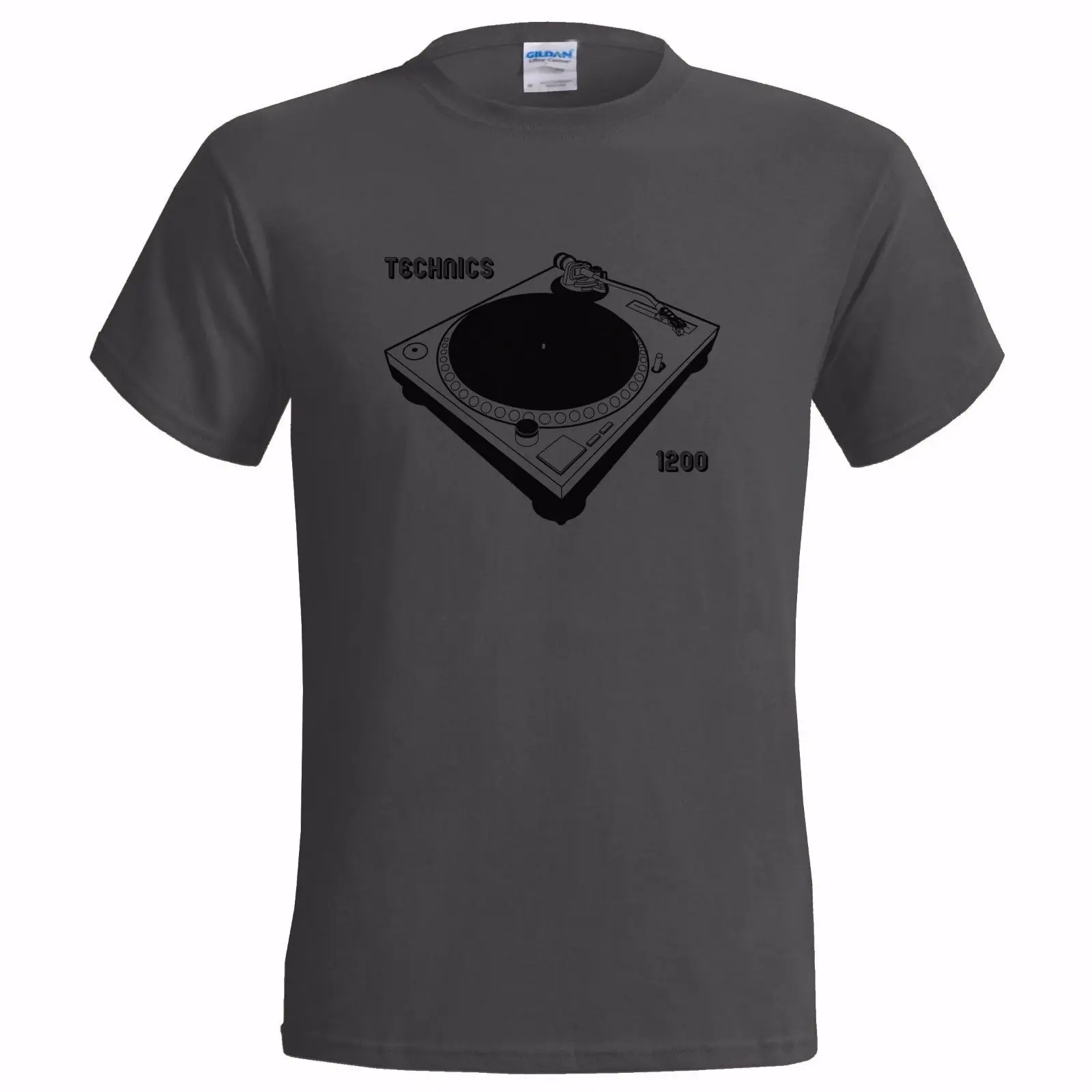 2019 Cool Technics 1200 Decks Mens T Shirt Classic Retro Dj Techno Hip Hop Mix Gift Unisex Tee