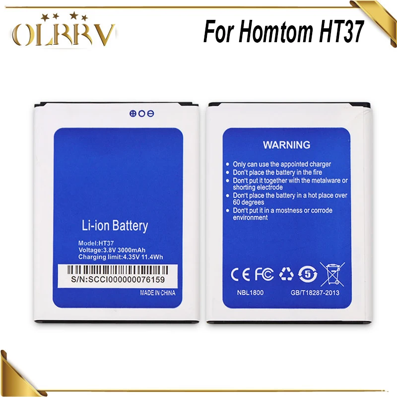 For Homtom HT37 Battery 3000mAh Large Capacity Mobile Phone Replacement Backup Li-ion Batteria For Homtom HT37 Pro
For Homtom HT37 Battery 3000mAh Large Capacity Mobile Phone Replacement Backup Li-ion Batteria For Homtom HT37 Pro