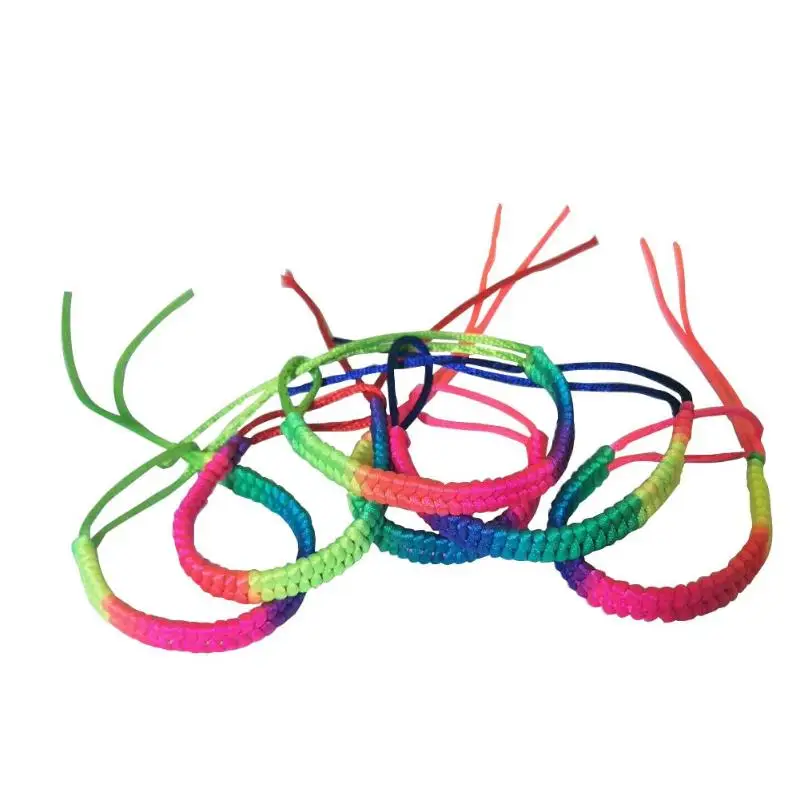 Colorful Woven Braided Bracelet Folk Style Hand Woven Bracelet 30cm Length 6mm DIY Colorful Cords Braided Ropes Charm Bracelet
Colorful Woven Braided Bracelet Folk Style Hand Woven Bracelet 30cm Length 6mm DIY Colorful Cords Braided Ropes Charm Bracelet