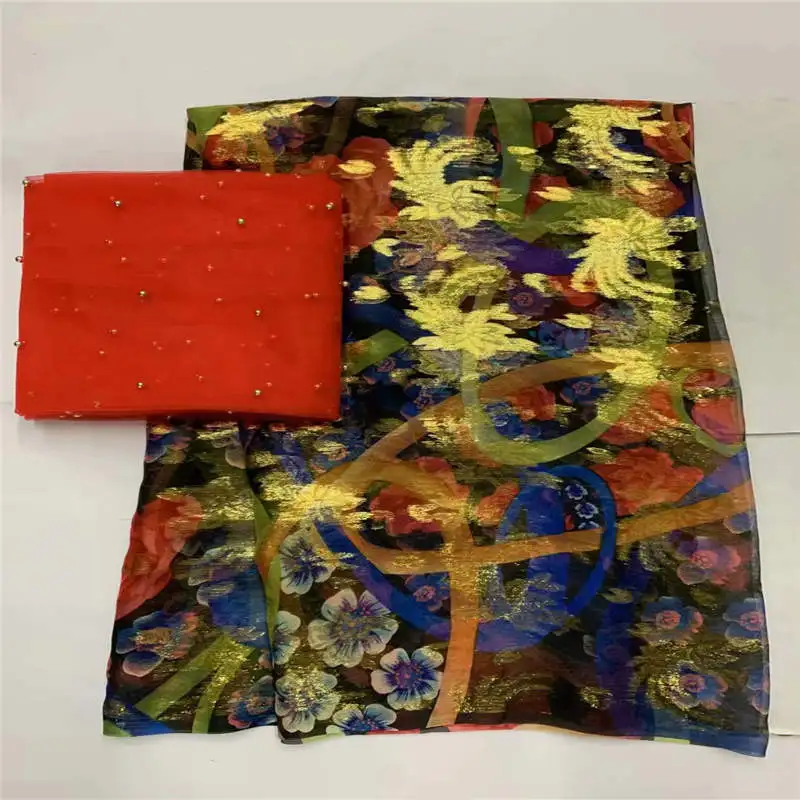 Fashion High Quality African Metal Silk Fabric 5 + 2 Yards Chiffon African Silk Fabric For Ladies Party Clothing! LXF6189
Fashion High Quality African Metal Silk Fabric 5 + 2 Yards Chiffon African Silk Fabric For Ladies Party Clothing! LXF6189