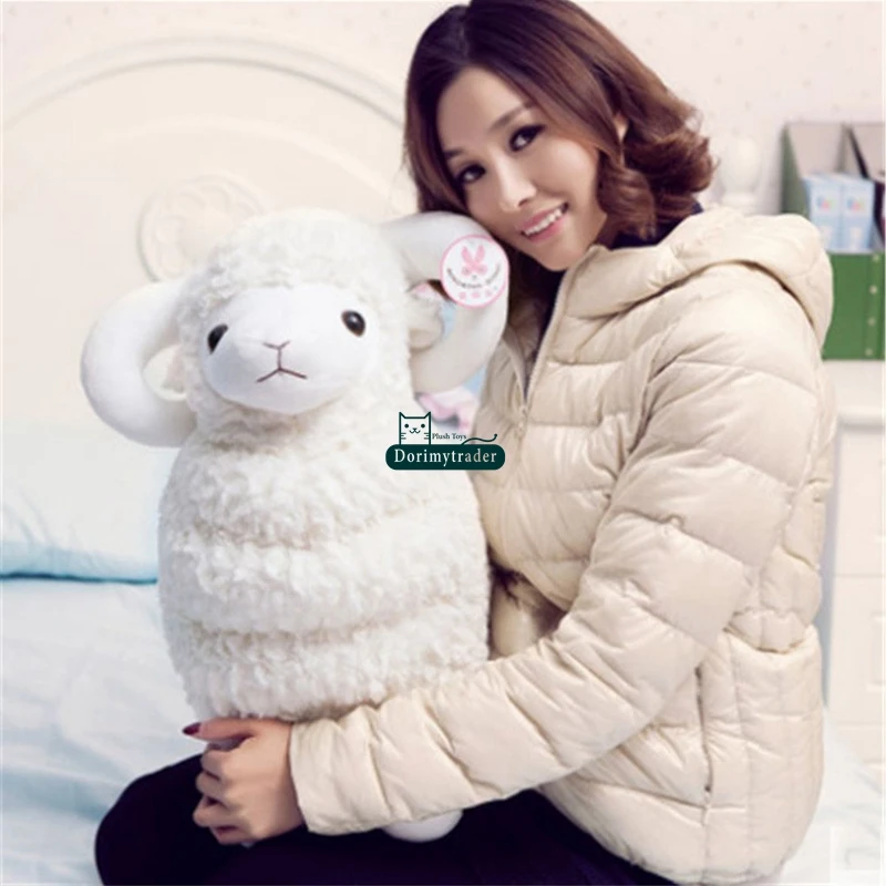 Dorimytrader cuddly soft animal goat plush toy big stuffed cartoon sheep doll pillow gift for children decoration 24inch 60cm DY61891 (6)