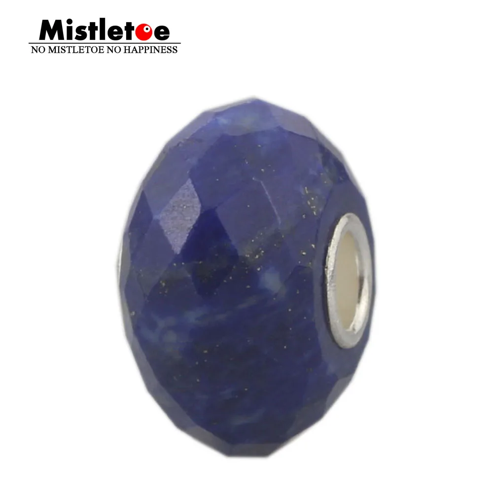 Mistletoe Genuine 925 Sterling Silver Faceted Natural Lapis lazuli Stone Charm Bead Fit European Bracelet Jewelry
Mistletoe Genuine 925 Sterling Silver Faceted Natural Lapis lazuli Stone Charm Bead Fit European Bracelet Jewelry