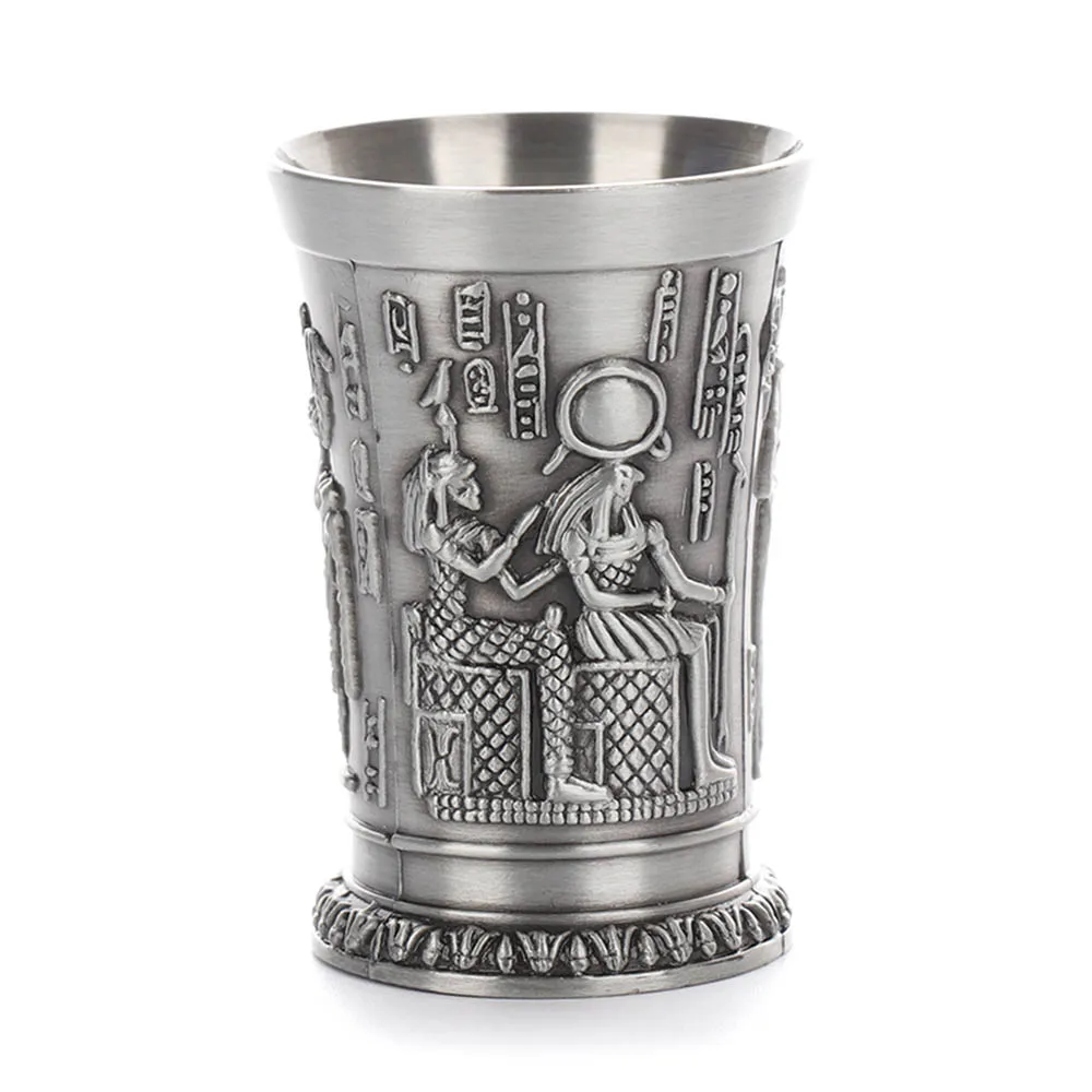 Retro Vintage Wine Glass Metal Craft Ancient Egypt Wine Glass Home Restaurant Shot Glasses
Retro Vintage Wine Glass Metal Craft Ancient Egypt Wine Glass Home Restaurant Shot Glasses