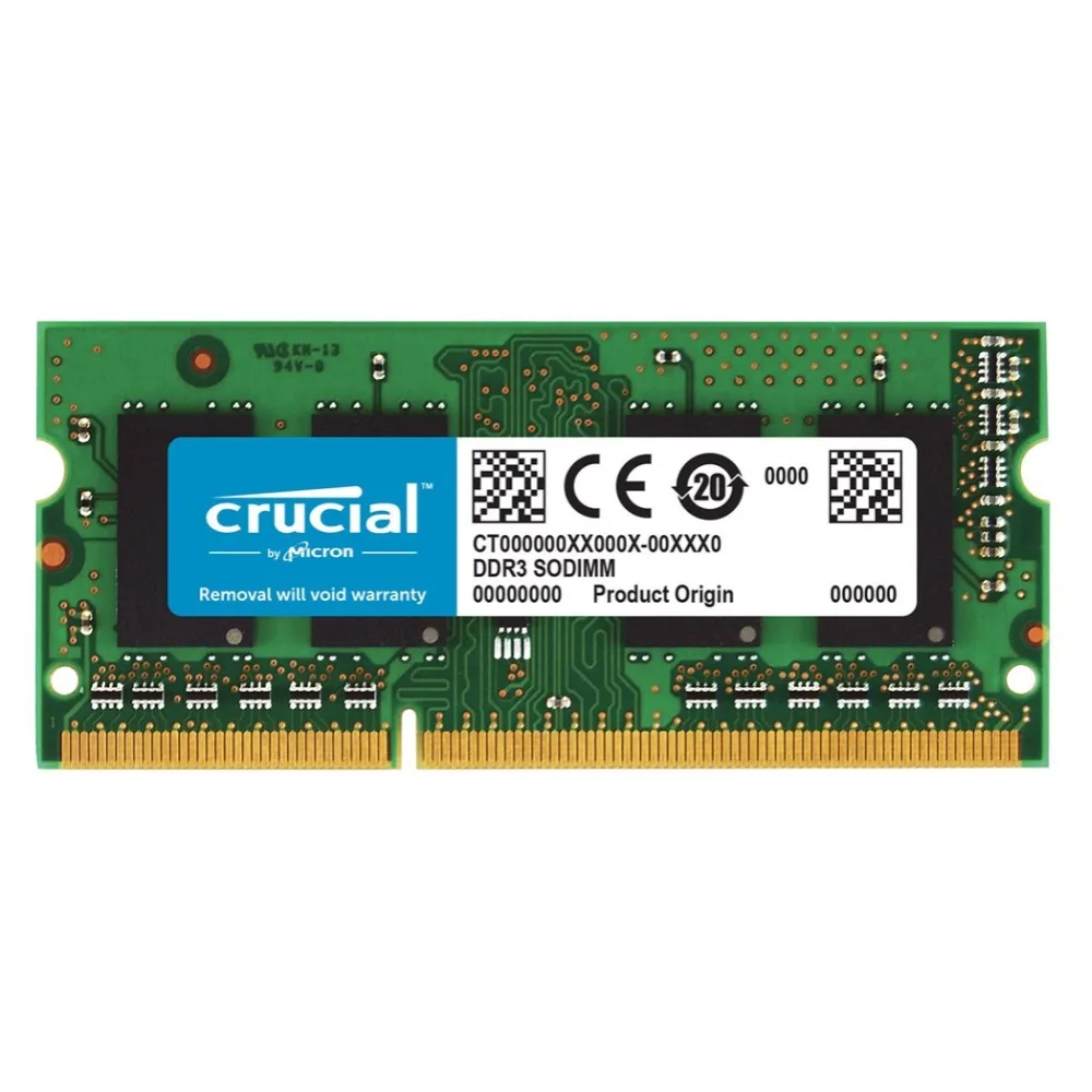 Crucial 8GB DDR3-1333 SO-DIMM CL9, 8 GB, 1 x 8 GB, DDR3, 1333 MHz, 204-pin SO-DIMM
Crucial 8GB DDR3-1333 SO-DIMM CL9, 8 GB, 1 x 8 GB, DDR3, 1333 MHz, 204-pin SO-DIMM